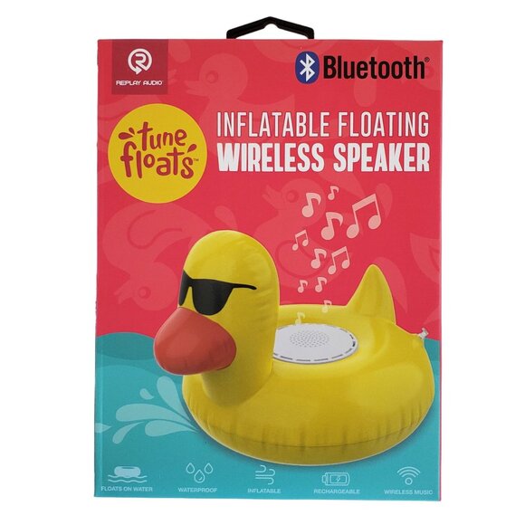 Wireless Speaker Duck  Tune Bluetooth Waterproof Inflatable Rechargeable Battery - Picture 1 of 6